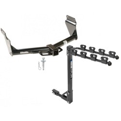 Trailer Tow Hitch w/ 4 Bike Rack For 11-24 Dodge Durango 14-21 Jeep Grand Cherokee EcoDiesel tilt away adult or child arms fold down carrier Trailer Tow Hitch w/ 4 Bike Rack For 11-24 Dodge Durango 14-21 Jeep Grand Cherokee EcoDiesel tilt away adult or child arms fold down carrier