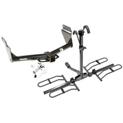 Trailer Tow Hitch For 11-24 Dodge Durango 14-21 Jeep Grand Cherokee EcoDiesel Platform Style 2 Bike Rack w/ Anti Rattle Hitch Lock Trailer Tow Hitch For 11-24 Dodge Durango 14-21 Jeep Grand Cherokee EcoDiesel Platform Style 2 Bike Rack w/ Anti Rattle Hitch Lock