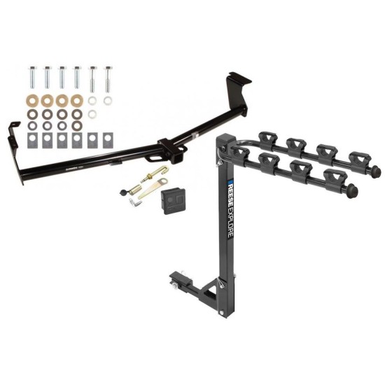 Custom Fit Trailer Hitch 4 Bike Carrier Security J-Pin Rubber Hitch Plug Cover Installation Hardware Installation Instructions 75714 1393100G 63201 7010 Draw-Tite Trailer Tow Hitch 4 Bike Rack 11-17 Nissan Quest tilt away adult or child arms fold down car Trailer Tow Hitch w/ 4 Bike Rack For 11-17 Nissan Quest tilt away adult or child arms fold down carrier w/ Lock and Cover