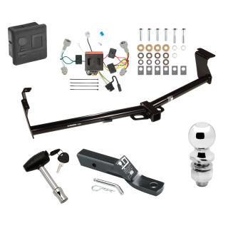 Custom Fit Trailer Hitch Wiring Harness (Plug & Play) 2" Drop Ball-Mount w/ Pin/Clip 2" Chrome Ball Security Lock Pin Rubber Hitch Plug Cover Installation Hardware Installation Instructions 75714 118547 23 63845 580407 7010 Draw-Tite Traile Trailer Tow Hitch For 11-16 Nissan Quest Deluxe Package Wiring 2" Ball and Lock