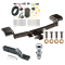 Trailer Tow Hitch For 10-15 Hyundai Tuscon Complete Package w/ Wiring and 1-7/8" Ball