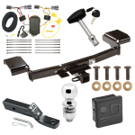 Custom Fit Trailer Hitch Wiring Harness (Plug & Play) 2" Drop Ball-Mount w/ Pin/Clip 2" Chrome Ball Security Lock Pin Rubber Hitch Plug Cover Installation Hardware Installation Instructions 75717 118501 23 63845 580407 7010 Draw-Tite Trailer Trailer Tow Hitch For 10-15 Hyundai Tuscon Deluxe Package Wiring 2" Ball and Lock