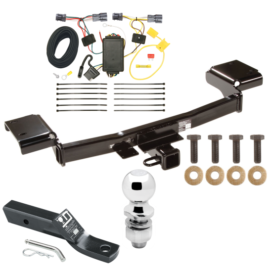 Custom Fit Trailer Hitch Wiring Harness (Plug & Play) 2" Drop Ball-Mount w/ Pin/Clip 2" Chrome Ball Installation Hardware Installation Instructions 75717 118501 23 63845 Draw-Tite Trailer Tow Hitch 10-15 Hyundai Tuscon Complete Package Wiri Trailer Tow Hitch For 10-15 Hyundai Tuscon Complete Package w/ Wiring and 2" Ball