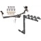 Trailer Tow Hitch w/ 4 Bike Rack For 08-13 Toyota Highlander tilt away adult or child arms fold down carrier