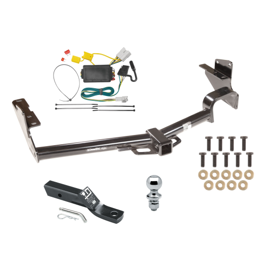 Custom Fit Trailer Hitch Wiring Harness (Plug & Play) 2" Drop Ball-Mount w/ Pin/Clip 1-7/8" Chrome Ball Installation Hardware Installation Instructions 75726 118449 23 63816 Draw-Tite Trailer Tow Hitch 08-13 Toyota Highlander Complete Packa Trailer Tow Hitch For 08-13 Toyota Highlander Complete Package w/ Wiring and 1-7/8" Ball