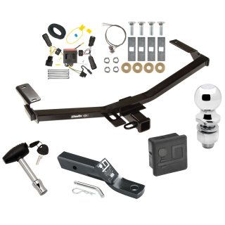 Custom Fit Trailer Hitch Wiring Harness (Plug & Play) 2" Drop Ball-Mount w/ Pin/Clip 2" Chrome Ball Security Lock Pin Rubber Hitch Plug Cover Installation Hardware Installation Instructions 75728 118515 23 63845 580407 7010 Draw-Tite Traile Trailer Tow Hitch For 11-14 Ford Edge Sport Deluxe Package Wiring 2" Ball and Lock