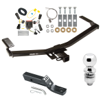 Custom Fit Trailer Hitch Wiring Harness (Plug & Play) 2" Drop Ball-Mount w/ Pin/Clip 2" Chrome Ball Installation Hardware Installation Instructions 75728 118515 23 63845 Draw-Tite Trailer Tow Hitch 11-14 Edge Sport Complete Package Wiring a Trailer Tow Hitch For 11-14 Ford Edge Sport Complete Package w/ Wiring and 2" Ball