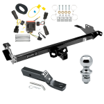 Trailer Tow Hitch For 08-12 Toyota Hilux Complete Package w/ Wiring and 1-7/8" Ball