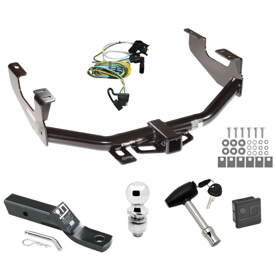 Custom Fit Trailer Hitch Wiring Harness (Plug & Play) 2" Drop Ball-Mount w/ Pin/Clip 2" Chrome Ball Security Lock Pin Rubber Hitch Plug Cover Installation Hardware Installation Instructions 75740 118344 23 63845 580407 7010 Draw-Tite Trailer Trailer Tow Hitch For 97-03 Ford F150 2004 Heritage Flareside 00-03 SuperCrew Package Wiring 2" Ball and Lock