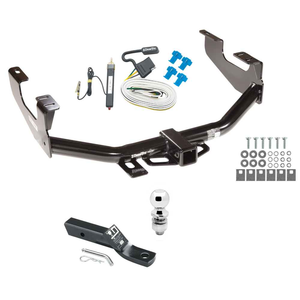 Custom Fit Trailer Hitch Wiring Harness (Requires Splicing) 2" Drop Ball-Mount w/ Pin/Clip 2" Chrome Ball Installation Hardware Installation Instructions 75740 20252 23 63845 Draw-Tite Trailer Tow Hitch 97-03 F150 2004 Heritage Styleside 97-07 Trailer Tow Hitch For 97-03 Ford F150 2004 Heritage Styleside 97-07 F250 99-07 F350 Package w/ Wiring and 2" Ball