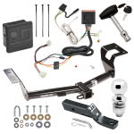 Custom Fit Trailer Hitch Wiring Harness (Plug & Play) 2" Drop Ball-Mount w/ Pin/Clip 2" Chrome Ball Security Lock Pin Rubber Hitch Plug Cover Installation Hardware Installation Instructions 75742 118561 23 63845 580407 7010 Draw-Tite Trailer Trailer Tow Hitch For 12-16 Honda CR-V Deluxe Package Wiring 2" Ball and Lock