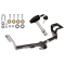 Trailer Tow Hitch For 12-16 Honda CR-V w/ Security Lock Pin Key