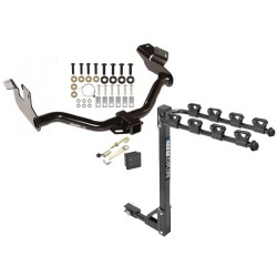 Trailer Tow Hitch w/ 4 Bike Rack For 05-12 Ford Escape Mazda Tribute Mercury Mariner tilt away adult or child arms fold down carrier w/ Lock and Cover Trailer Tow Hitch w/ 4 Bike Rack For 05-12 Ford Escape Mazda Tribute Mercury Mariner tilt away adult or child arms fold down carrier w/ Lock and Cover