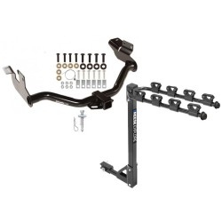 Trailer Tow Hitch w/ 4 Bike Rack For 05-12 Ford Escape Mazda Tribute Mercury Mariner tilt away adult or child arms fold down carrier Trailer Tow Hitch w/ 4 Bike Rack For 05-12 Ford Escape Mazda Tribute Mercury Mariner tilt away adult or child arms fold down carrier