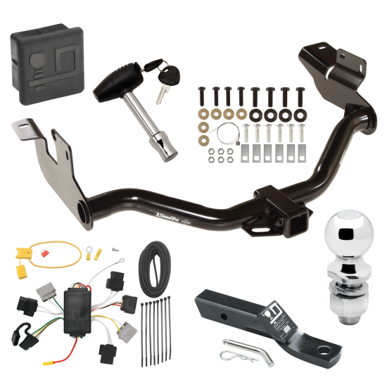 Custom Fit Trailer Hitch Wiring Harness (Plug & Play) 2" Drop Ball-Mount w/ Pin/Clip 2" Chrome Ball Security Lock Pin Rubber Hitch Plug Cover Installation Hardware Installation Instructions 75751 118426 23 63845 580407 7010 Draw-Tite Trailer Trailer Tow Hitch For 05-07 Ford Escape Mazda Tribute Deluxe Package Wiring 2" Ball and Lock