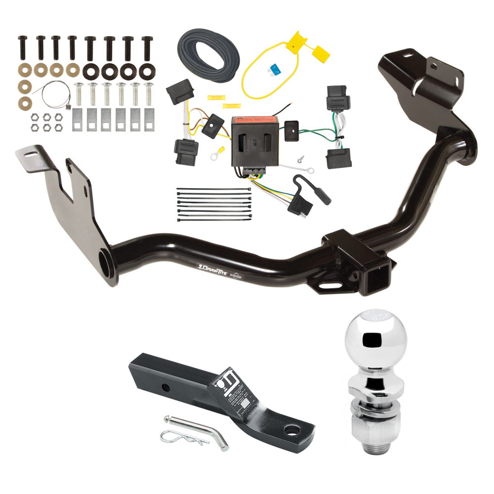 Custom Fit Trailer Hitch Wiring Harness (Plug & Play) 2" Drop Ball-Mount w/ Pin/Clip 2" Chrome Ball Installation Hardware Installation Instructions 75751 118551 23 63845 Draw-Tite Trailer Tow Hitch 08-12 Escape Mazda Tribute 05-11 Mercury M Trailer Tow Hitch For 08-12 Ford Escape Mazda Tribute 05-11 Mercury Mariner Complete Package w/ Wiring and 2" Ball