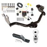 Custom Fit Trailer Hitch Wiring Harness (Plug & Play) 2" Drop Ball-Mount w/ Pin/Clip 2" Chrome Ball Installation Hardware Installation Instructions 75751 118551 23 63845 Draw-Tite Trailer Tow Hitch 08-12 Escape Mazda Tribute 05-11 Mercury M Trailer Tow Hitch For 08-12 Ford Escape Mazda Tribute 05-11 Mercury Mariner Complete Package w/ Wiring and 2" Ball