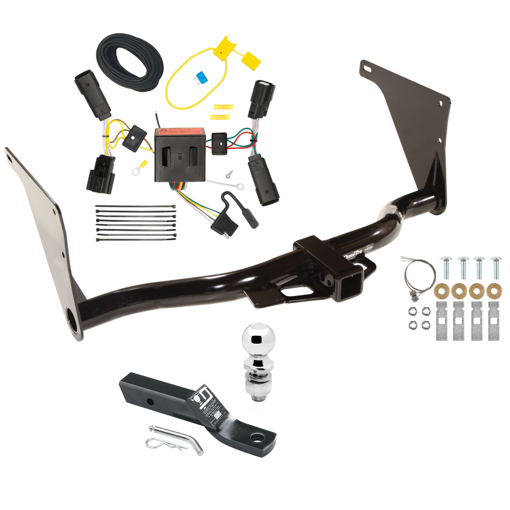 Trailer Tow Hitch For 13-16 Ford Escape Complete Package w/ Wiring and 2" Ball