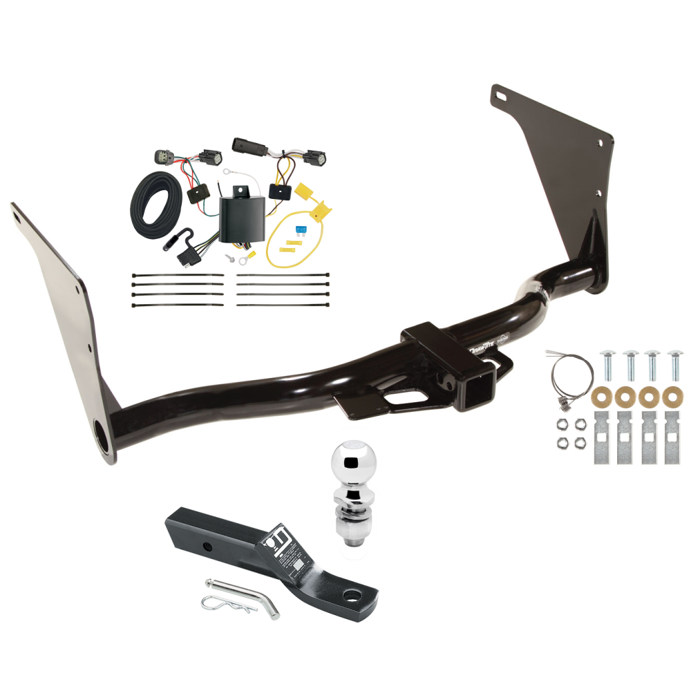Custom Fit Trailer Hitch Wiring Harness (Plug & Play) 2" Drop Ball-Mount w/ Pin/Clip 2" Chrome Ball Installation Hardware Installation Instructions 75758 118715 23 63845 Draw-Tite Trailer Tow Hitch 17-18 Escape Complete Package Wiring and 2 Trailer Tow Hitch For 17-18 Ford Escape Complete Package w/ Wiring and 2" Ball