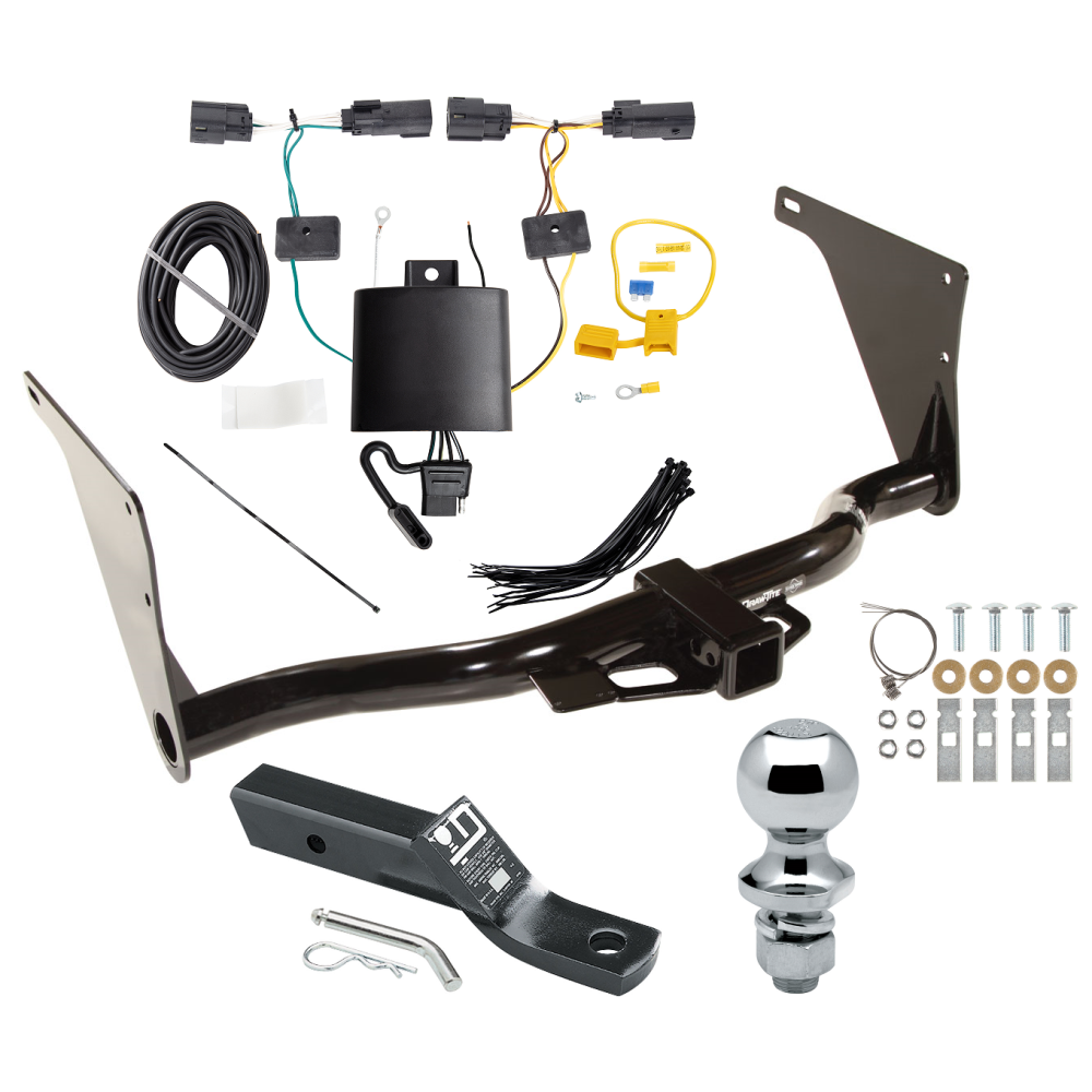 Custom Fit Trailer Hitch Wiring Harness (Plug & Play) 2" Drop Ball-Mount w/ Pin/Clip 1-7/8" Chrome Ball Installation Hardware Installation Instructions 75758 118802 23 63816 Draw-Tite Trailer Tow Hitch 2019 Escape Complete Package Wiring an Trailer Tow Hitch For 2019 Ford Escape Complete Package w/ Wiring and 1-7/8" Ball