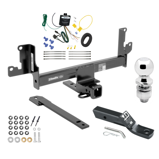 Trailer Tow Hitch For 13-15 BMW X1 w/Panoramic Moonroof Complete Package w/ Wiring and 2" Ball