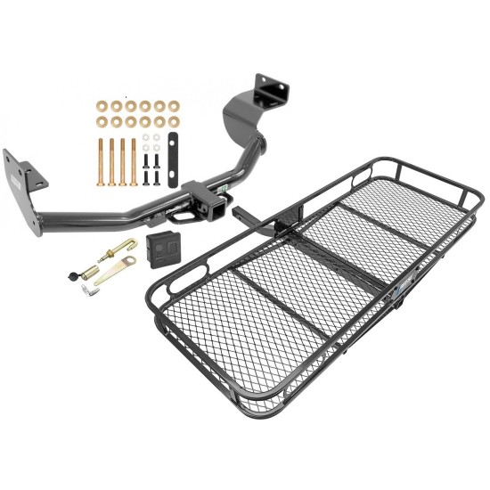 Trailer Tow Hitch For 13-18 Hyundai Santa Fe Sport Kia Sorento Basket Cargo Carrier Platform Hitch Lock and Cover