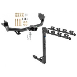 Trailer Tow Hitch w/ 4 Bike Rack For 13-18 Hyundai Santa Fe 6/7 Passenger 2019 XL ONLY tilt away adult or child arms fold down carrier Trailer Tow Hitch w/ 4 Bike Rack For 13-18 Hyundai Santa Fe 6/7 Passenger 2019 XL ONLY tilt away adult or child arms fold down carrier