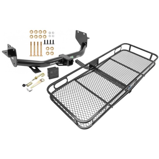 Trailer Tow Hitch For 13-18 Hyundai Santa Fe 6/7 Passenger 2019 XL ONLY Basket Cargo Carrier Platform Hitch Lock and Cover