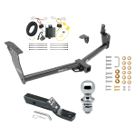 Trailer Tow Hitch For 09-13 Infiniti FX35 FX37 FX50 Complete Package w/ Wiring and 1-7/8" Ball