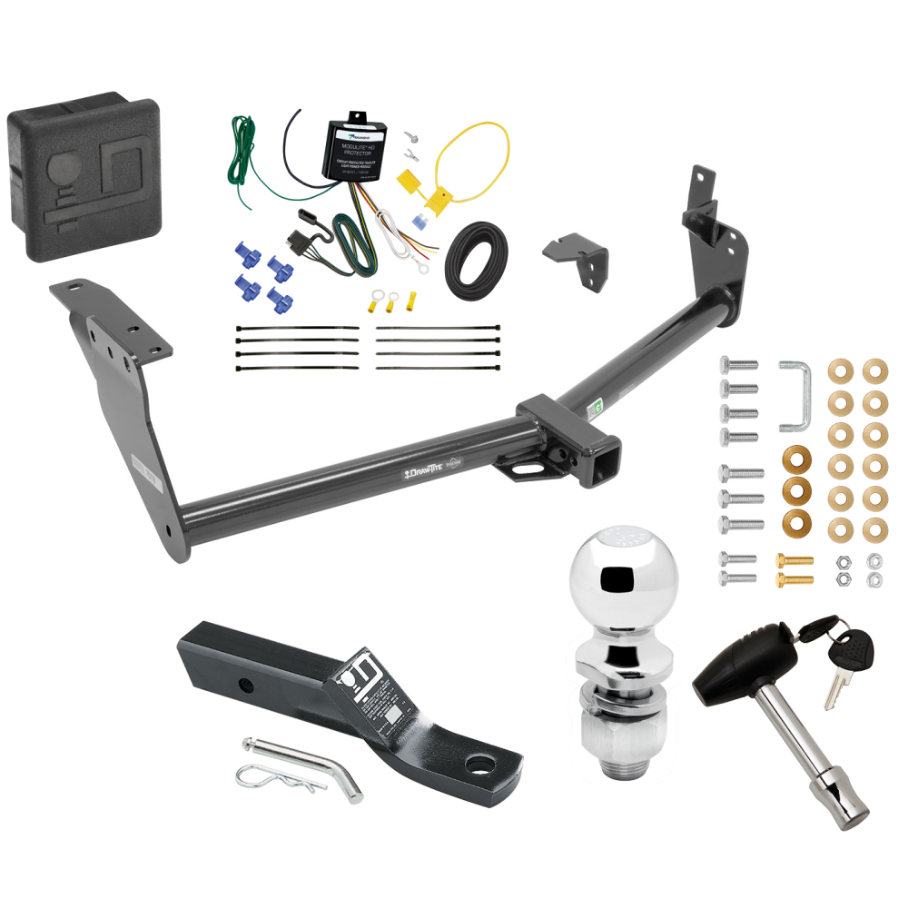 Custom Fit Trailer Hitch Wiring Harness (Requires Splicing) 2" Drop Ball-Mount w/ Pin/Clip 2" Chrome Ball Security Lock Pin Rubber Hitch Plug Cover Installation Hardware Installation Instructions 75778 119148 23 63845 580407 7010 Draw-Tite Trai Trailer Tow Hitch For 14-17 Infiniti QX70 Deluxe Package Wiring 2" Ball and Lock