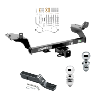 Custom Fit Trailer Hitch 2" Drop Ball-Mount w/ Pin/Clip 1-7/8" and 2" Chrome Ball Installation Hardware Installation Instructions  75782 23 63845 63816 Draw-Tite Trailer Tow Hitch 13-19 Escape Receiver 1-7/8" and 2" Ball 13 14 15  Trailer Tow Hitch For 13-19 Ford Escape Receiver w/ 1-7/8" and 2" Ball