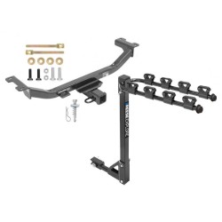 Trailer Tow Hitch w/ 4 Bike Rack For 10-18 Acura RDX tilt away adult or child arms fold down carrier Trailer Tow Hitch w/ 4 Bike Rack For 10-18 Acura RDX tilt away adult or child arms fold down carrier