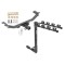 Custom Fit Trailer Hitch 4 Bike Carrier Installation Hardware Installation Instructions 75784 1393100G Draw-Tite Trailer Tow Hitch 4 Bike Rack 10-18 Acura RDX tilt away adult or child arms fold down carrier 10 11 12 13 14 15 16 17 18 2010 2011 2012 2013 Trailer Tow Hitch w/ 4 Bike Rack For 10-18 Acura RDX tilt away adult or child arms fold down carrier