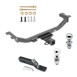 Trailer Tow Hitch For 10-18 Acura RDX Receiver w/ 1-7/8" and 2" Ball Trailer Tow Hitch For 10-18 Acura RDX Receiver w/ 1-7/8" and 2" Ball