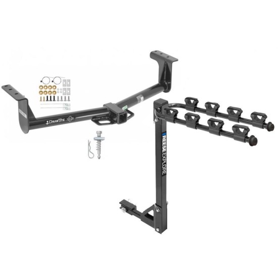 Custom Fit Trailer Hitch 4 Bike Carrier Installation Hardware Installation Instructions 75790 1393100G Draw-Tite Trailer Tow Hitch 4 Bike Rack 13-16 Ranger tilt away adult or child arms fold down carrier 13 14 15 16 2013 2014 2015 2016 Trailer Tow Hitch w/ 4 Bike Rack For 13-16 Ford Ranger tilt away adult or child arms fold down carrier