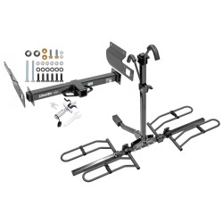 Trailer Tow Hitch For 2013 Volkswagen Amarok International Platform Style 2 Bike Rack w/ Anti Rattle Hitch Lock