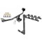Trailer Tow Hitch w/ 4 Bike Rack For 16-21 Hyundai Tucson tilt away adult or child arms fold down carrier