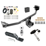 Custom Fit Trailer Hitch Wiring Harness (Plug & Play) 2" Drop Ball-Mount w/ Pin/Clip 2" Chrome Ball Security Lock Pin Rubber Hitch Plug Cover Installation Hardware Installation Instructions 75836 118501 23 63845 580407 7010 Draw-Tite Trailer Trailer Tow Hitch For 16-18 Hyundai Tuscon Deluxe Package Wiring 2" Ball and Lock