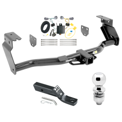 Trailer Tow Hitch For 14-18 Jeep Cherokee Trailhawk Complete Package w/ Wiring and 2" Ball Trailer Tow Hitch For 14-18 Jeep Cherokee Trailhawk Complete Package w/ Wiring and 2" Ball