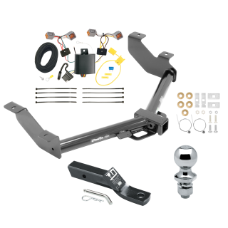 Custom Fit Trailer Hitch Wiring Harness (Plug & Play) 2" Drop Ball-Mount w/ Pin/Clip 1-7/8" Chrome Ball Installation Hardware Installation Instructions 75852 118613 23 63816 Draw-Tite Trailer Tow Hitch 14-23 Transit Connect Complete Packag Trailer Tow Hitch For 14-23 Ford Transit Connect Complete Package w/ Wiring and 1-7/8" Ball