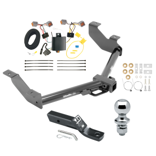 Custom Fit Trailer Hitch Wiring Harness (Plug & Play) 2" Drop Ball-Mount w/ Pin/Clip 2" Chrome Ball Installation Hardware Installation Instructions 75852 118613 23 63845 Draw-Tite Trailer Tow Hitch 14-23 Transit Connect Complete Package Wir Trailer Tow Hitch For 14-23 Ford Transit Connect Complete Package w/ Wiring and 2" Ball