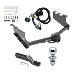Custom Fit Trailer Hitch Wiring Harness (Plug & Play) 2" Drop Ball-Mount w/ Pin/Clip 1-7/8" Chrome Ball Installation Hardware Installation Instructions 75866 118384 23 63816 Draw-Tite Trailer Tow Hitch 14-19 Chevy Silverado GMC Sierra 1500 L Trailer Tow Hitch For 14-19 Chevy Silverado GMC Sierra 1500 LD Complete Package w/ Wiring and 1-7/8" Ball