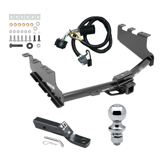 Custom Fit Trailer Hitch Wiring Harness (Plug & Play) 2" Drop Ball-Mount w/ Pin/Clip 1-7/8" Chrome Ball Installation Hardware Installation Instructions 75866 118384 23 63816 Draw-Tite Trailer Tow Hitch 14-19 Chevy Silverado GMC Sierra 1500 L Trailer Tow Hitch For 14-19 Chevy Silverado GMC Sierra 1500 LD Complete Package w/ Wiring and 1-7/8" Ball