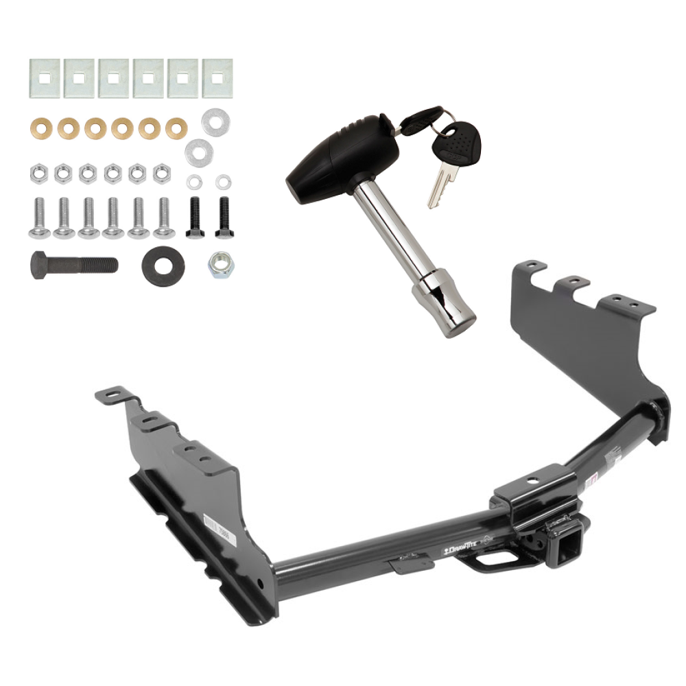 Custom Fit Front Mount Trailer Hitch Security Lock Pin & Key Installation Hardware Installation Instructions 75866 580407 Draw-Tite Trailer Tow Hitch 14-19 Chevy Silerado GMC Sierra 1500 Security Lock Pin Key 14 15 16 17 18 19 2014 2015 2016 2017 201 Trailer Tow Hitch For 14-19 Chevy Silerado GMC Sierra 1500 w/ Security Lock Pin Key