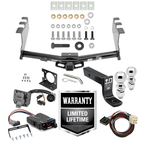 Custom Fit Trailer Hitch Wiring Harness (Plug & Play) Proportional Brake Control For 1-4 Axles Plug & Play Brake Control Wiring Adapter 4" Drop Ball-Mount w/ Pin/Clip 2" and 2-5/16" Chrome Balls Installation Hardware Installation In Trailer Hitch w/ Brake Control For 14-19 Gmc Sierra Chevy Silverado 1500 LD Limited w/ Plug Play Wiring 2- 5/16" Ball 4" Drop Mount 7-Way Pin Blade RV Controller
