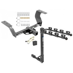 Trailer Tow Hitch w/ 4 Bike Rack For 14-18 Subaru Forester tilt away adult or child arms fold down carrier w/ Lock and Cover Trailer Tow Hitch w/ 4 Bike Rack For 14-18 Subaru Forester tilt away adult or child arms fold down carrier w/ Lock and Cover