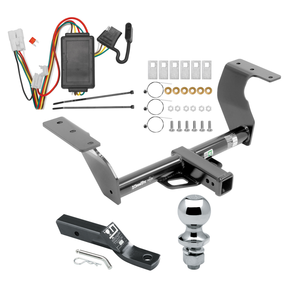 Custom Fit Trailer Hitch Wiring Harness (Plug & Play) 2" Drop Ball-Mount w/ Pin/Clip 1-7/8" Chrome Ball Installation Hardware Installation Instructions 75876 118467 23 63816 Draw-Tite Trailer Tow Hitch 14-18 Subaruester Complete Package Wir Trailer Tow Hitch For 14-18 Subaru Forester Complete Package w/ Wiring and 1-7/8" Ball