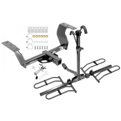 Trailer Tow Hitch For 14-18 Subaru Forester Platform Style 2 Bike Rack w/ Anti Rattle Hitch Lock Trailer Tow Hitch For 14-18 Subaru Forester Platform Style 2 Bike Rack w/ Anti Rattle Hitch Lock