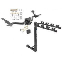 Trailer Tow Hitch w/ 4 Bike Rack For 14-24 RAM ProMaster 1500 2500 3500 w/o Extended Body tilt away adult or child arms fold down carrier w/ Lock and Cover Trailer Tow Hitch w/ 4 Bike Rack For 14-24 RAM ProMaster 1500 2500 3500 w/o Extended Body tilt away adult or child arms fold down carrier w/ Lock and Cover