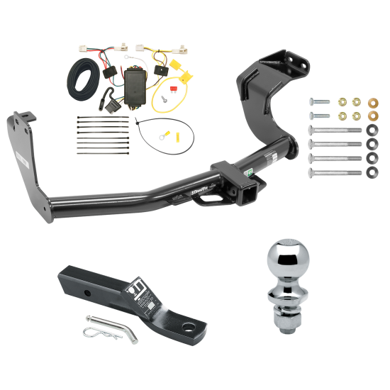 Custom Fit Trailer Hitch Wiring Harness (Plug & Play) 2" Drop Ball-Mount w/ Pin/Clip 1-7/8" Chrome Ball Installation Hardware Installation Instructions 75888 118482 23 63816 Draw-Tite Trailer Tow Hitch 14-21 Mitsubishi Outlander Except Spor Trailer Tow Hitch For 14-21 Mitsubishi Outlander Except Sport or PHEV Complete Package w/ Wiring and 1-7/8" Ball